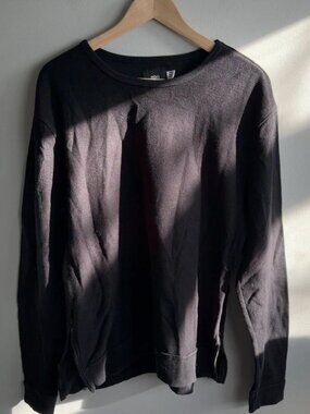 BDG Urban Outfitters Black Side Zipper Sweatshirt Size Medium Cotton Men’s